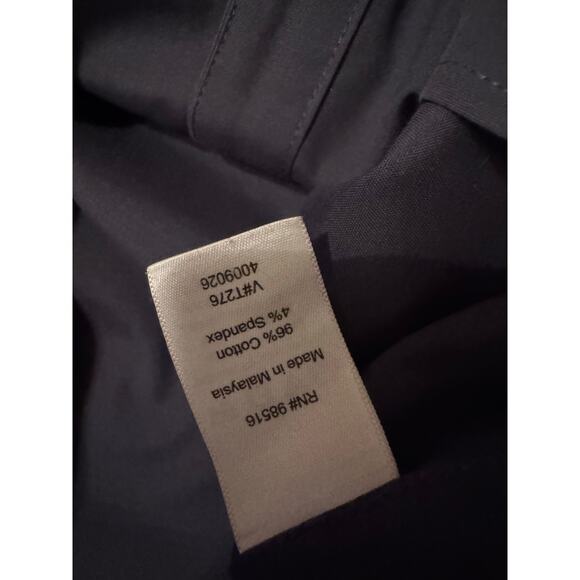 Navy Sleeveless Coldwater Creek Blouse - Picture 5 of 9